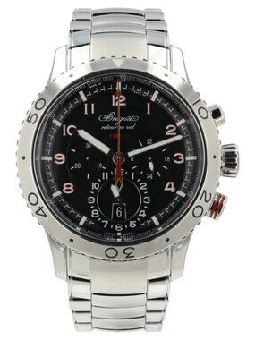 Breguet Type XXII Black Dial Stainless Steel 44mm Automatic Mens